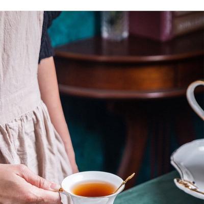 BỘ ẤM TÁCH TRÀ VIỀN VÀNG KÈM KHAY